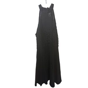 Blue Rain Womens Sleeveless Lace Mesh Black Dress‎ Size S